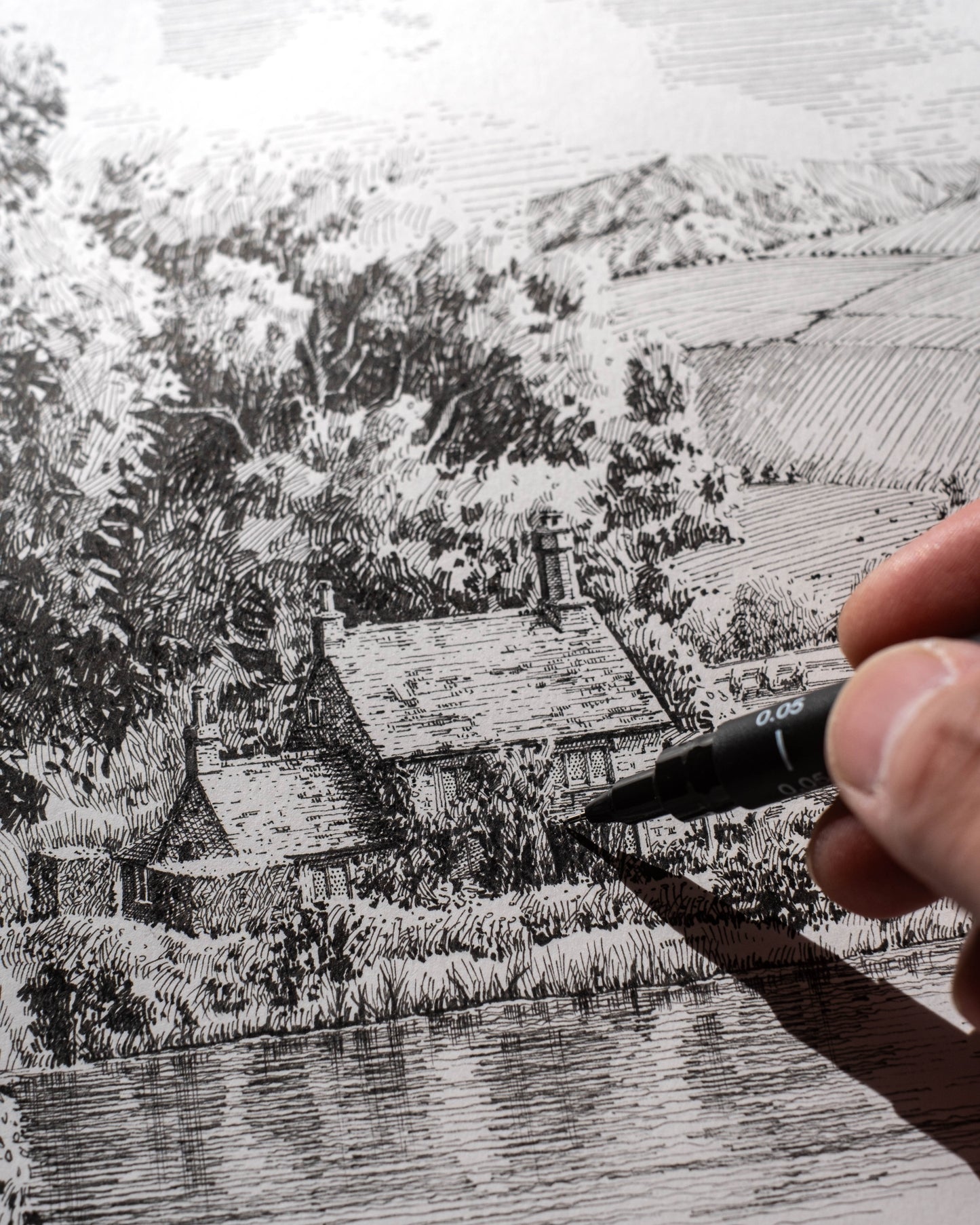 Cottage by the River, Wiltshire - Original
