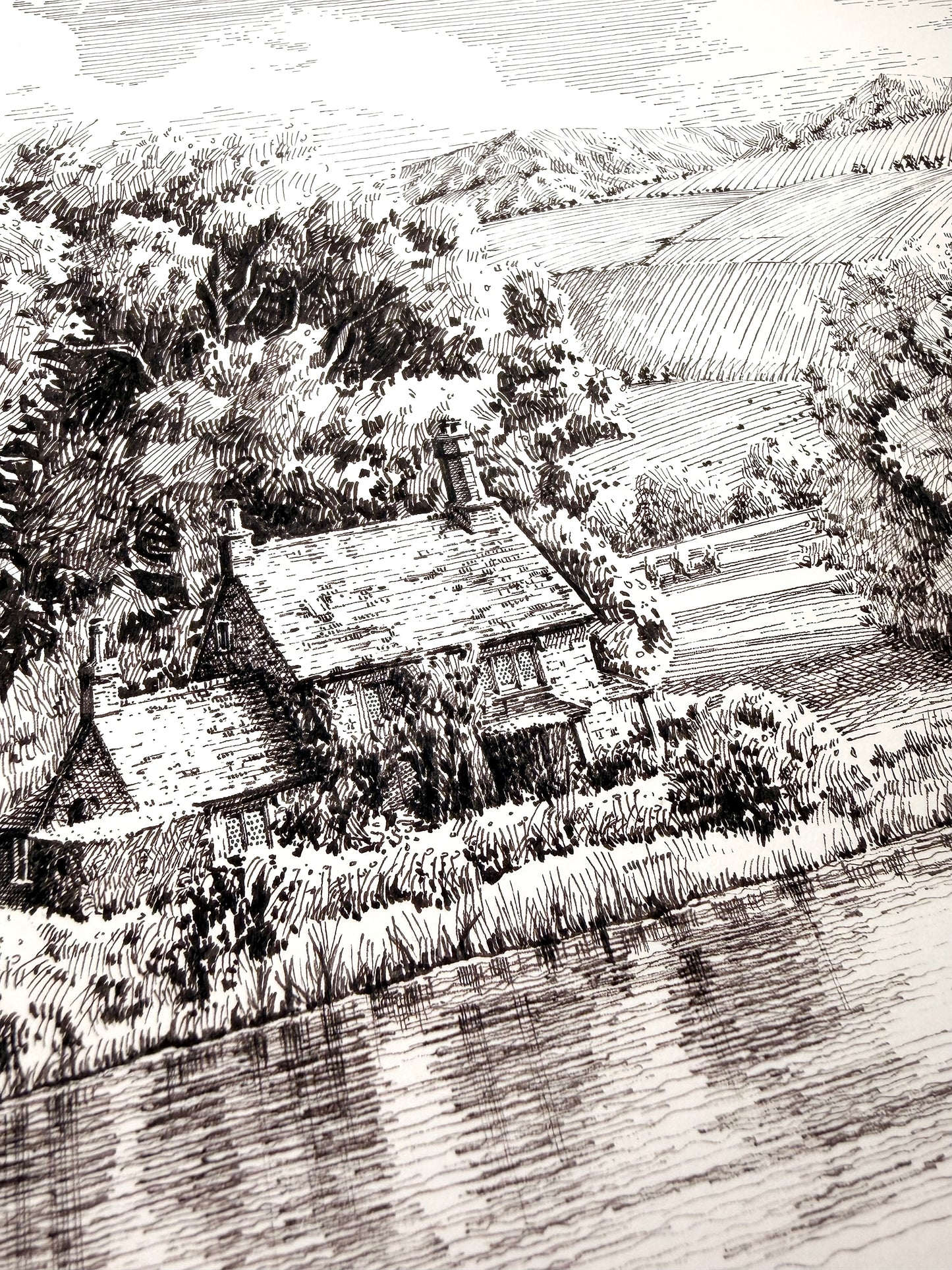 Cottage by the River, Wiltshire