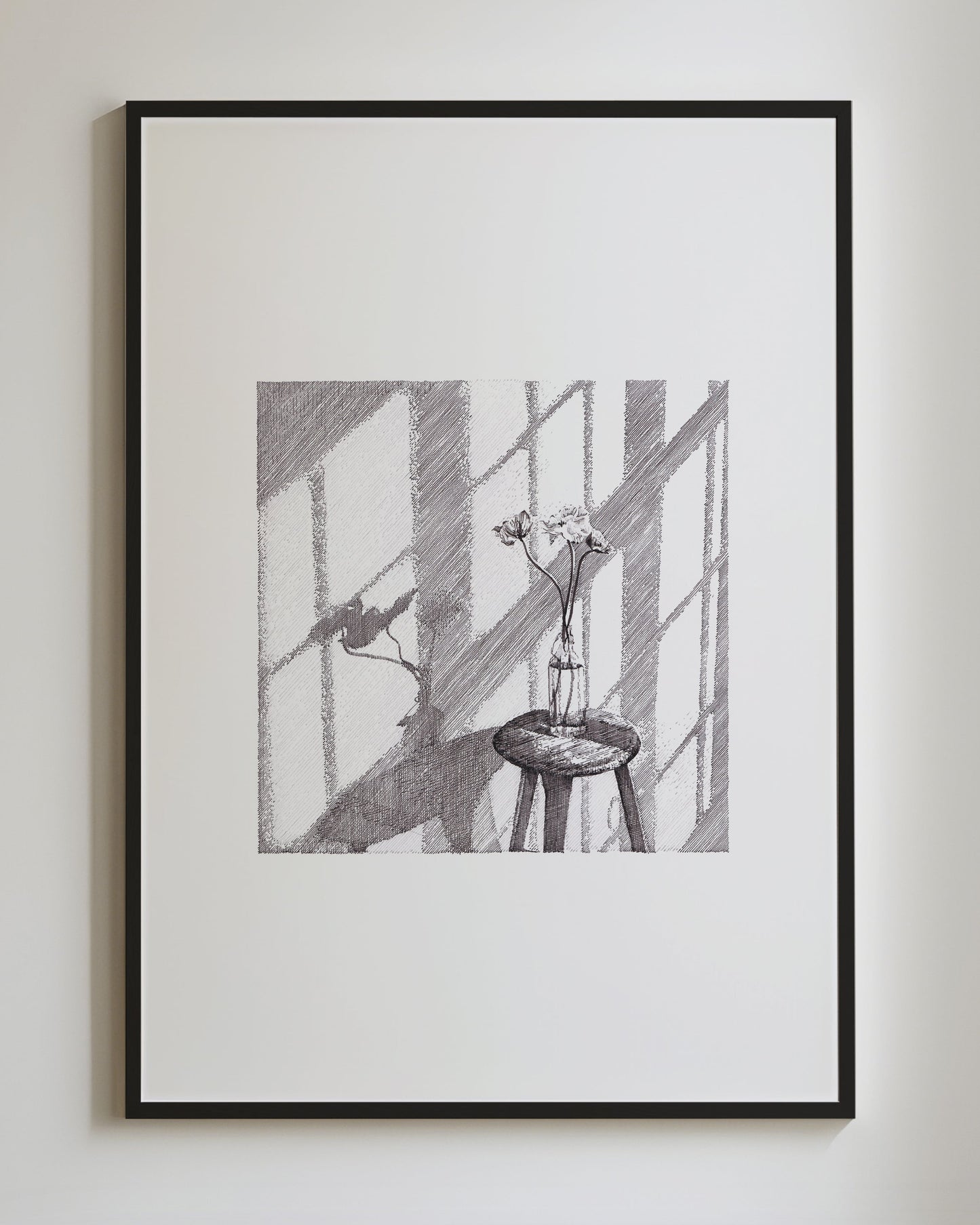 Flower by the window Prints