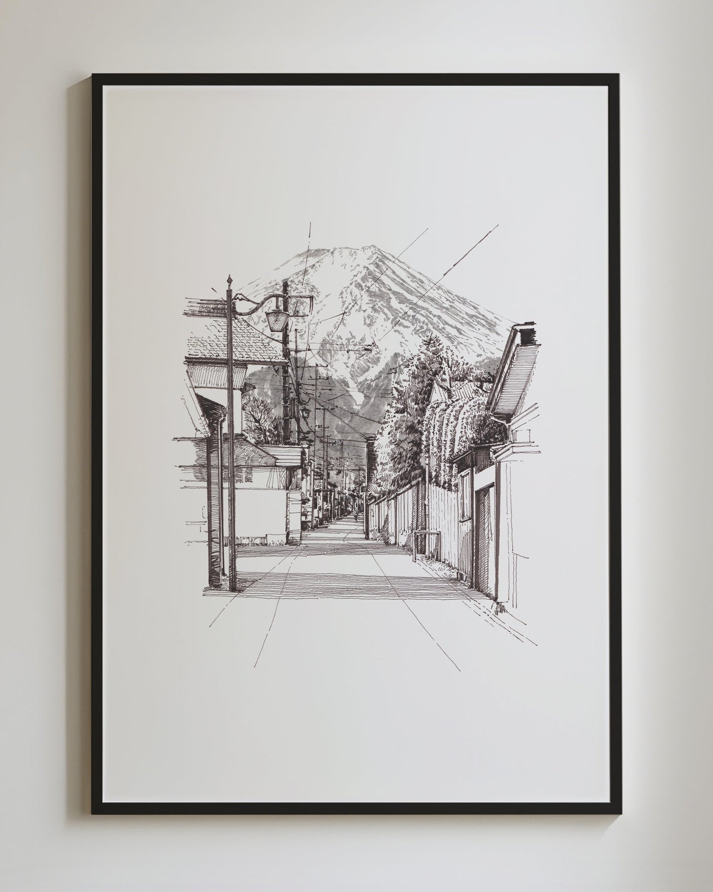 Japan Mt Fuji - Original Original drawing