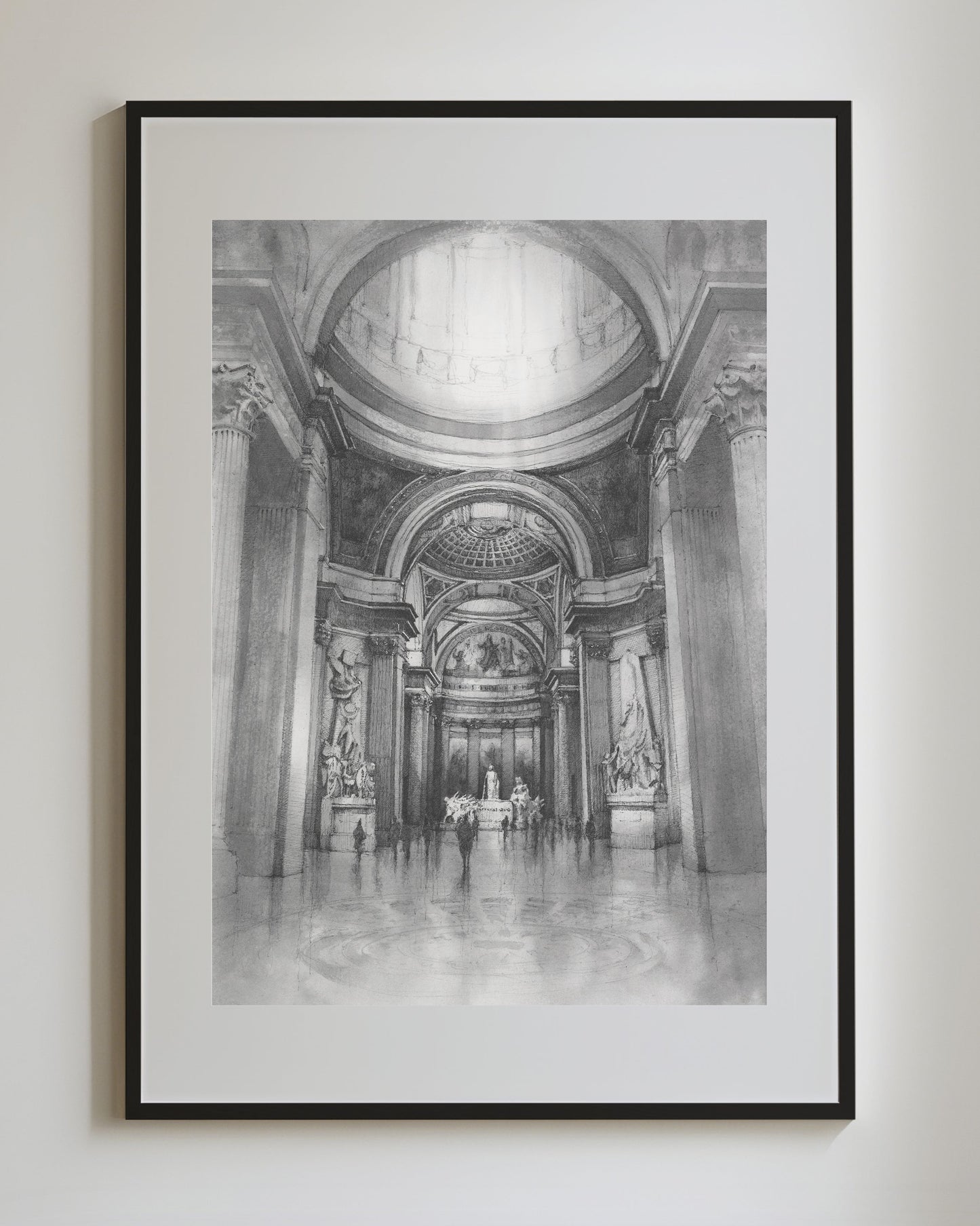 The Panthéon Paris - Original Original drawing