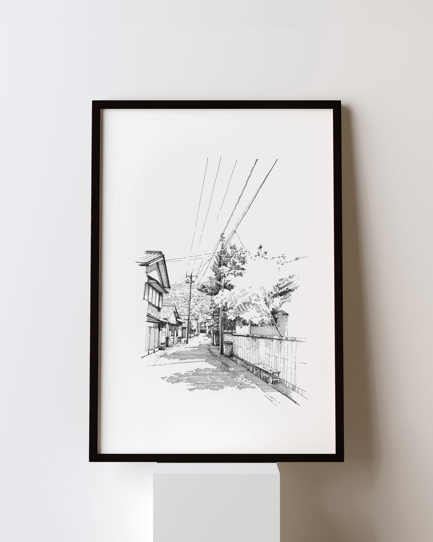 Japan street view - Original Original drawing
