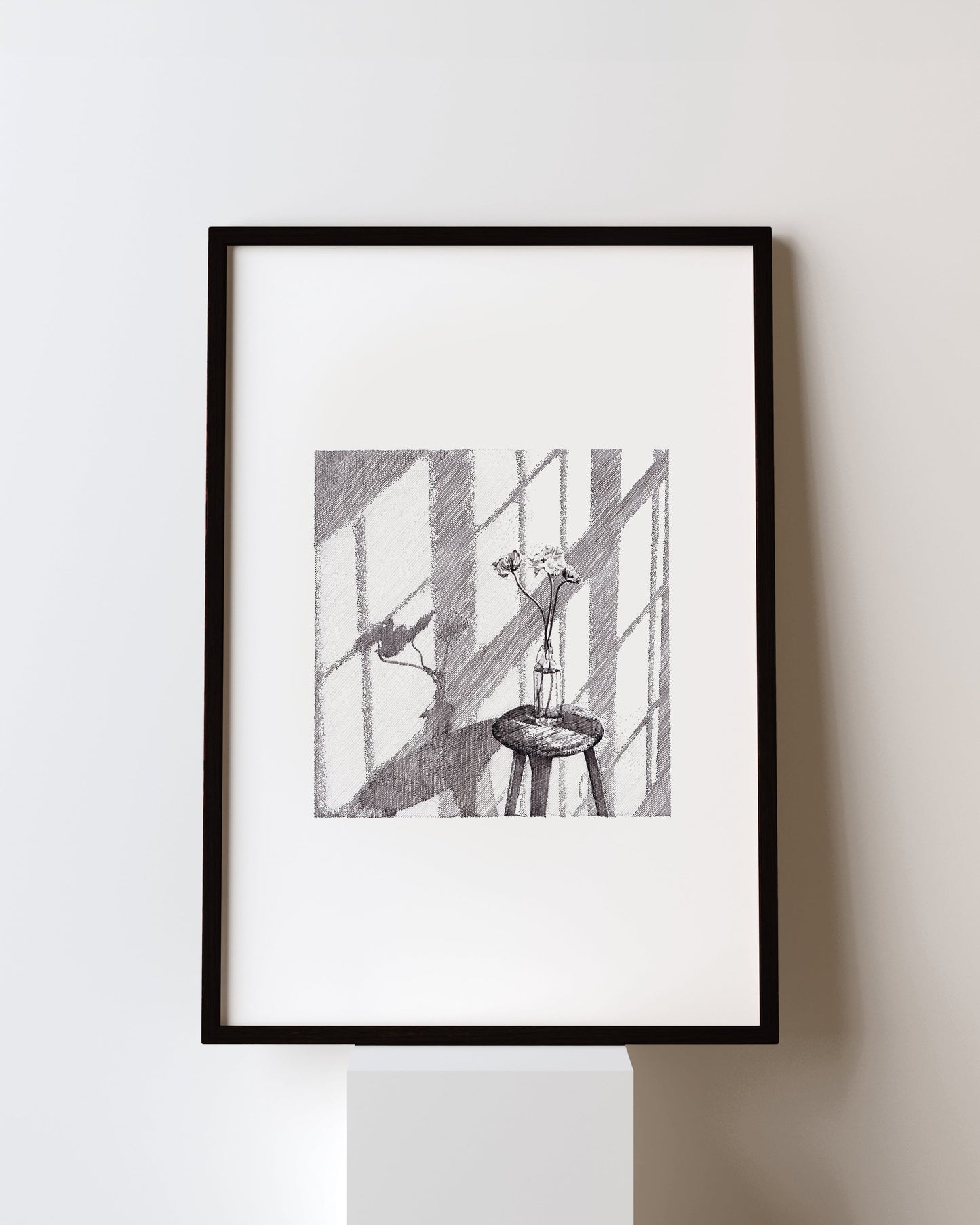 Flower by the window Prints