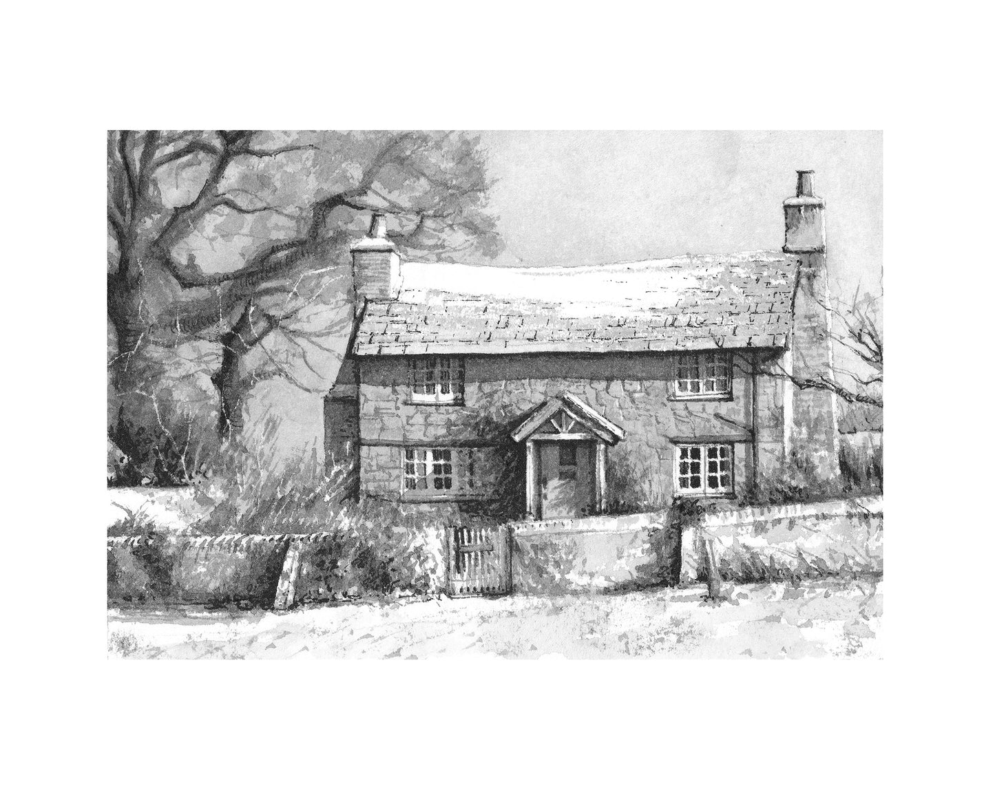 Cottage - Original Original drawing