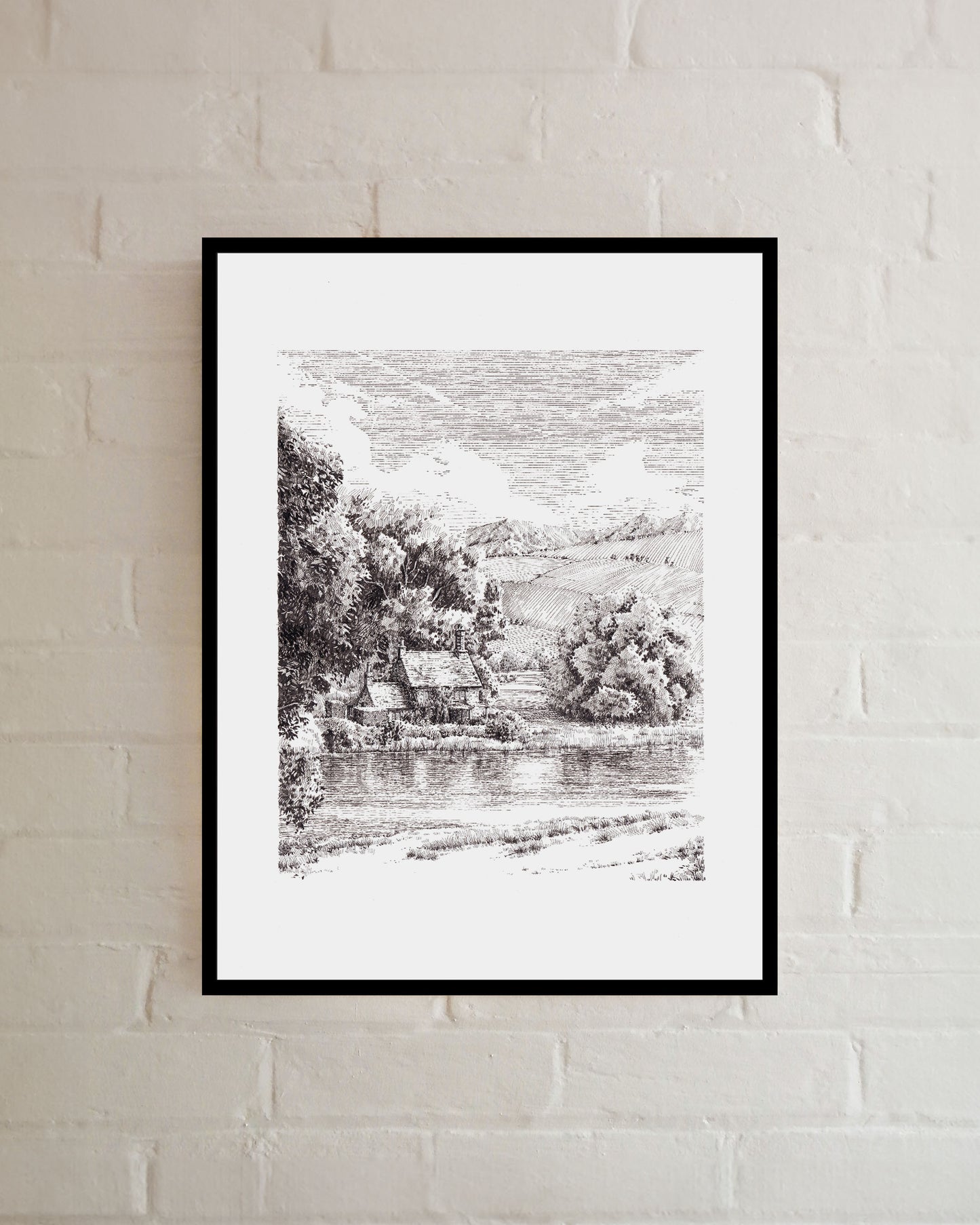 Cottage by the River, Wiltshire
