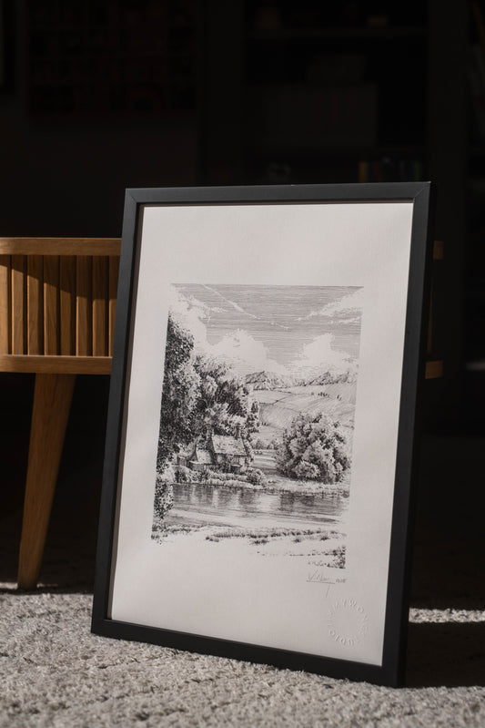 Cottage by the River, Wiltshire - Original