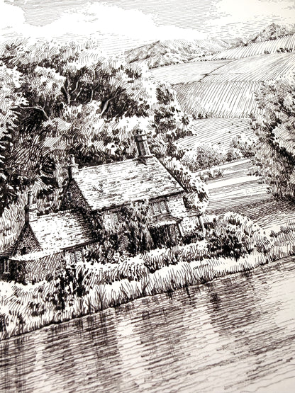 Cottage by the River, Wiltshire