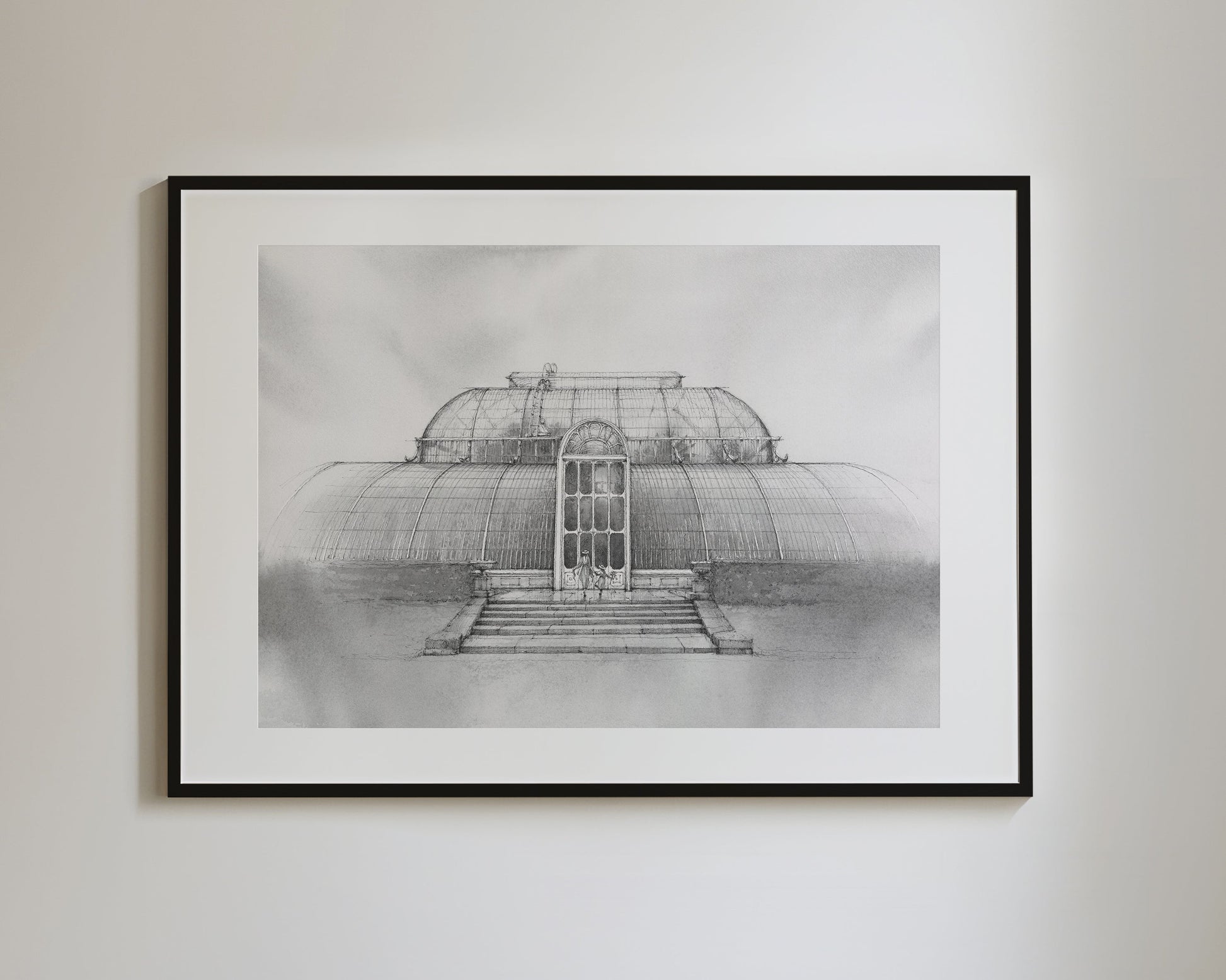 Kew Garden Palm House London - Original Original drawing