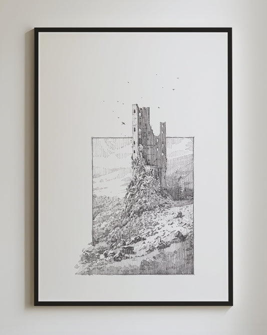 Ruined castle Prints
