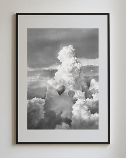 Hot air balloon - Original Original drawing
