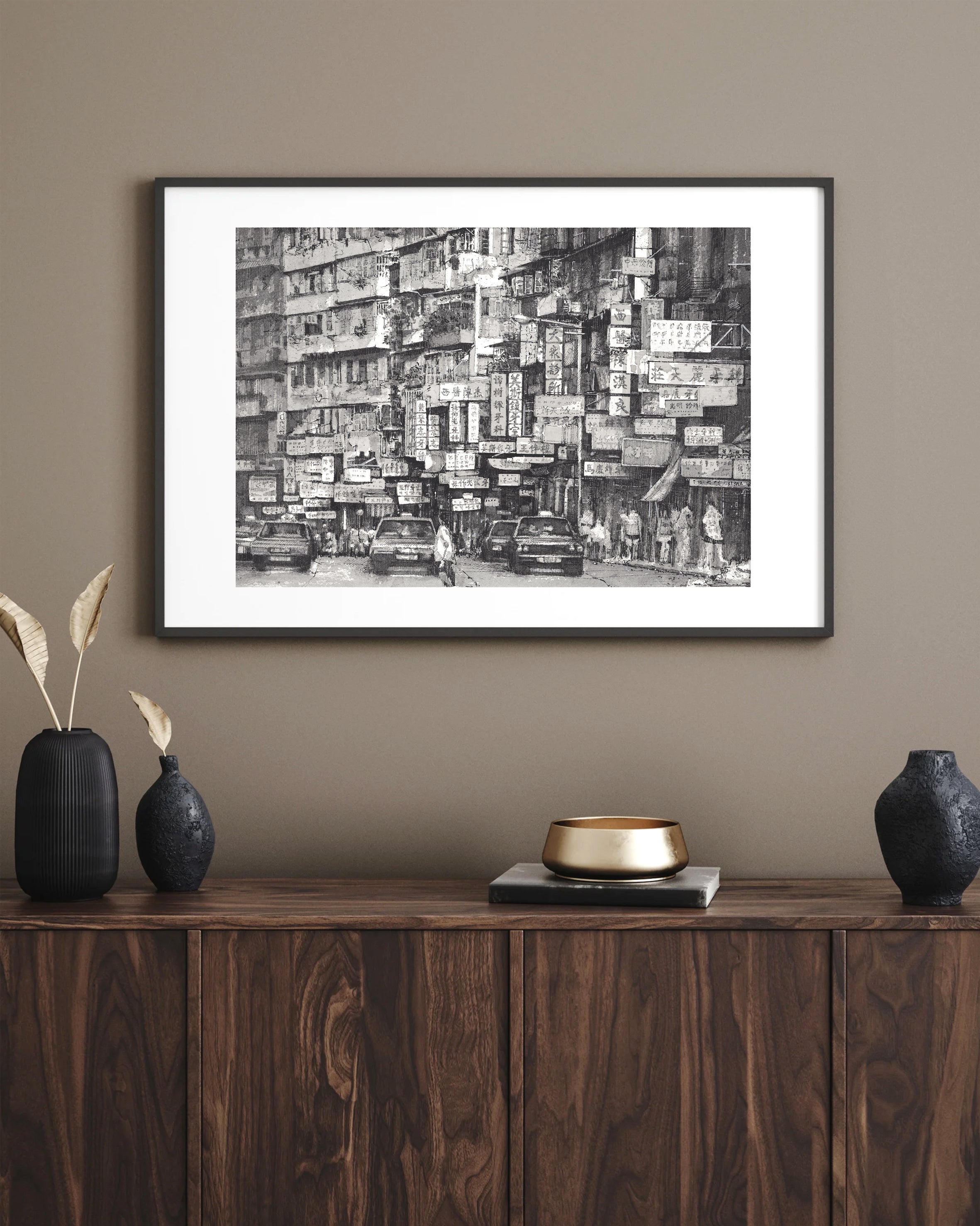 【限定版画】CHAN KAU ON “Kowloon and Hong Kong ” 69/1000 Kau-on Chan Paintings & Artwork for Sale | Kau-on Chan Art Value