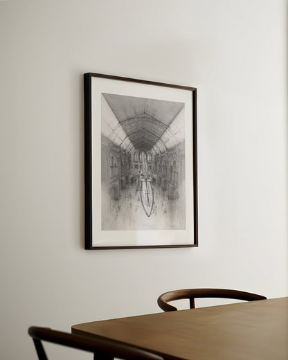 Natural History Museum London -Original Original drawing
