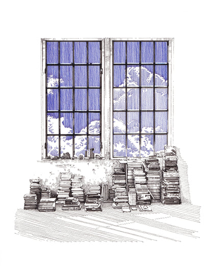 By the window - Original Original drawing