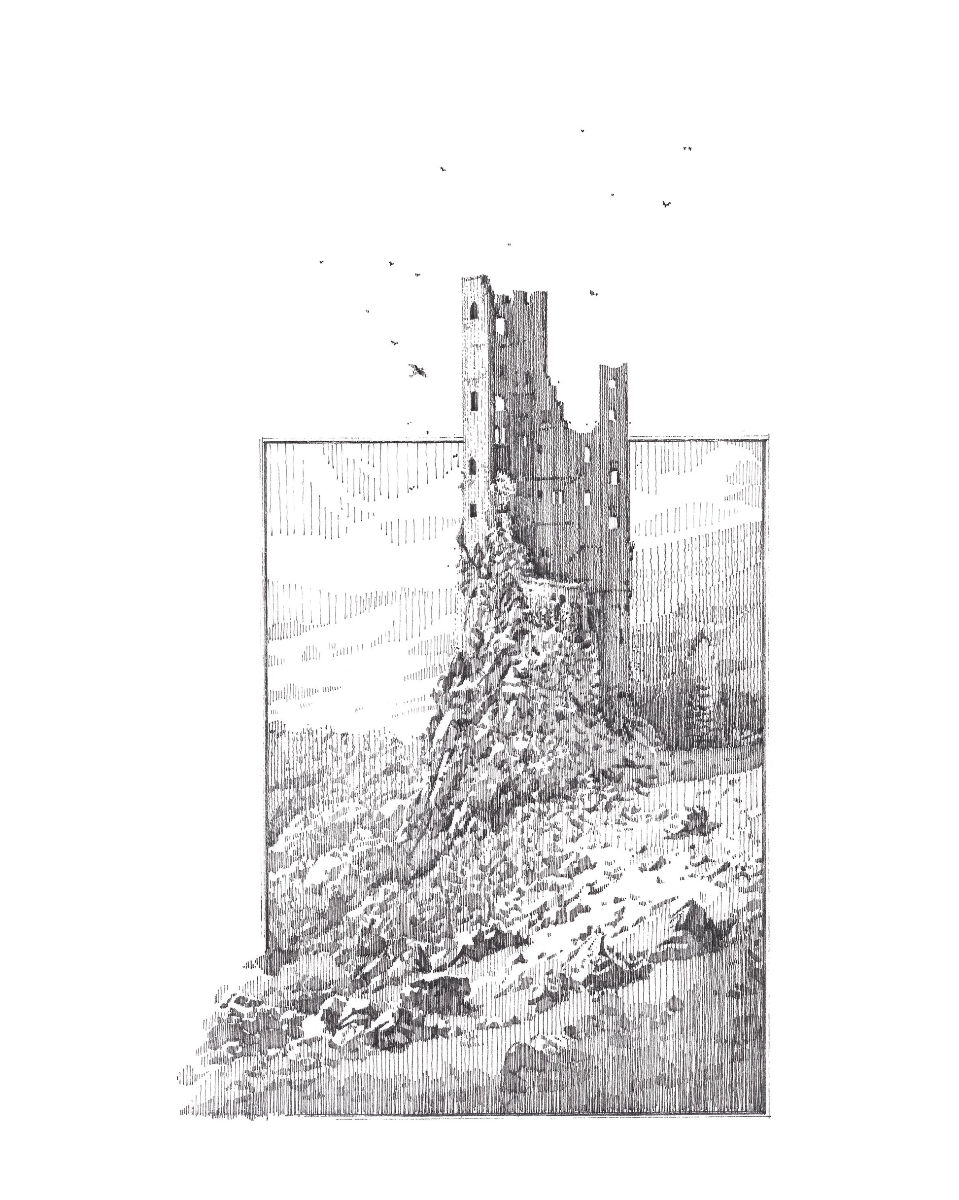 Ruined castle Prints